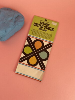 1970's Gousha Chek-Chart Eastern U.S. Road Map