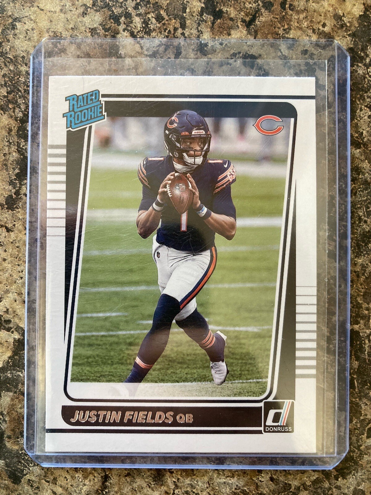 2021 Panini Donruss Justin Fields Rated Rookie Base RC #253 Bears Steelers