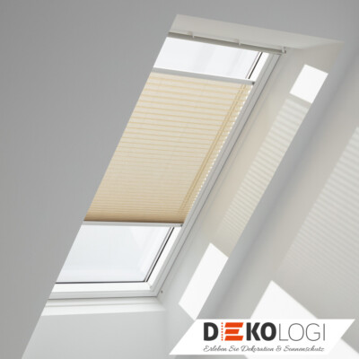 Original Velux Dachfenster Plissee Faltstores FHL VL VU VKU GIL 1277 Sandbeige