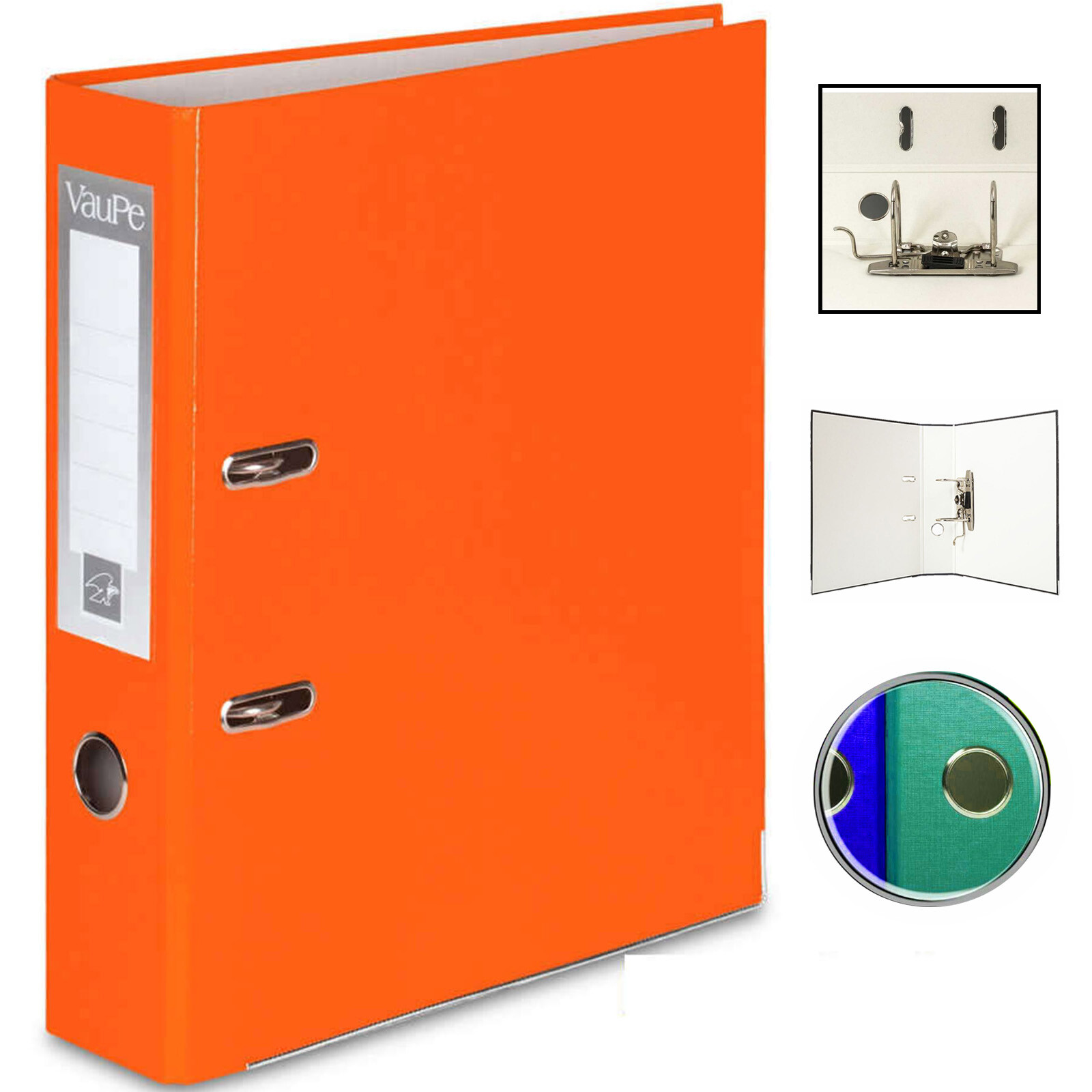 A4 75mm Large Metal Lever Arch Files Folders Ring Binder Paper Document ...