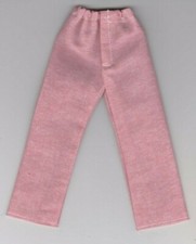 Homemade Doll Clothes-Pinkish Red Colored Pants fits Ken Doll P3