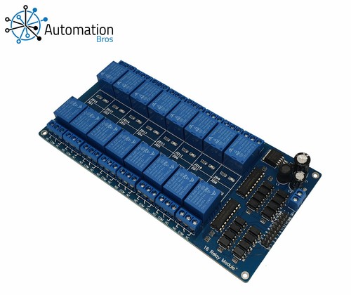 12V Relay 16 Channel for Arduino - Low Trigger - Picture 2 of 3