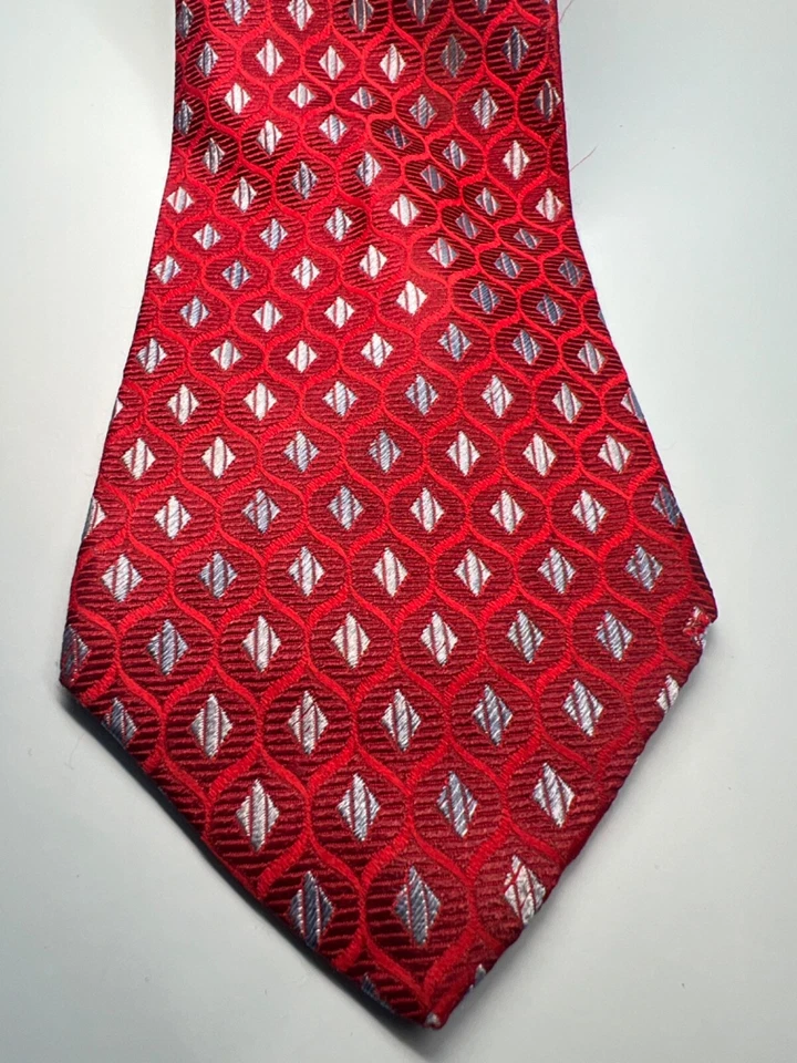 Fratelli Moda 真丝领带 意大利制造 58 英寸 x4 — 第 3/4 张图片