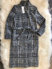 Womens M&s Peruna Tailored Wool Classic Smart Coat Size Uk10 Brand New With Tags