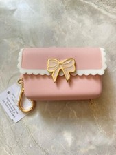 Bath  Body Works Scallop Bow Snap Case Pink Pocketbac Holder New