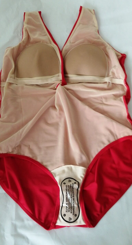 MARITIM Damen Badeanzug rot Softschalen Ohne Bügel Größe 54 Cup B NEU - Bild 6 von 6
