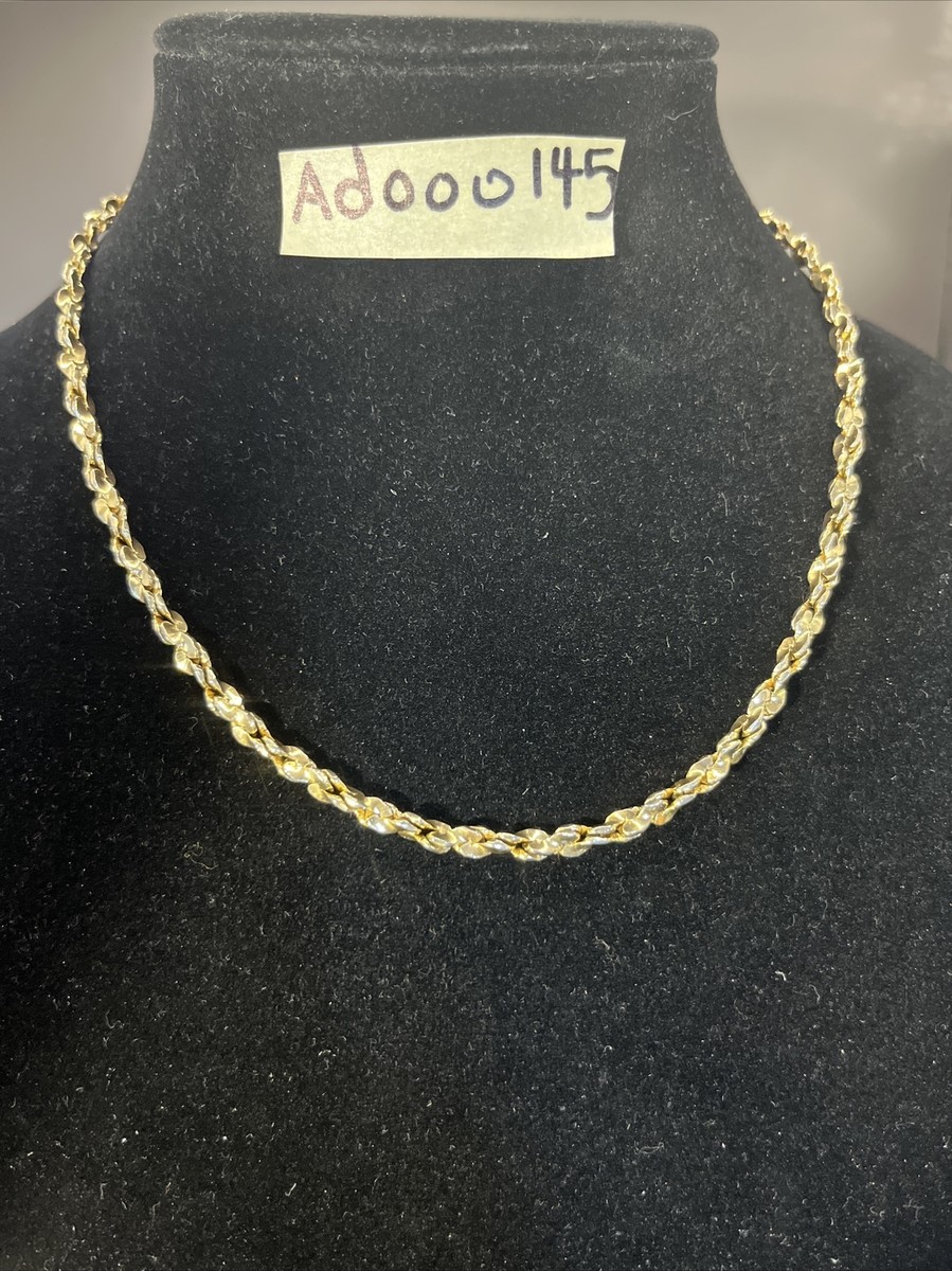 ト*ヤ様 VINTAGE CHAIN 90s 90's Gold Tone Small Chunky Chain Necklace 18” | eBay