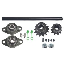 Jackshaft Sprockets with UCFL203 Pillow Block Bearings 5/8"X10" 35Chain