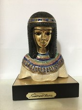 Statua Egizia a busto in porcellana Edoardo Tasca "principessa egizia" h.cm.15