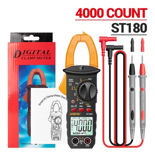4000 Count Digital Clamp Meter Multimeter Zangenmessgerät Stromzange AC DC Set - Bild 11 von 12