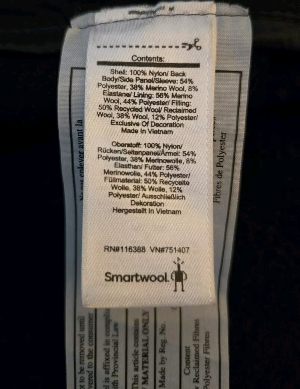 Smartwool Smartloft M Performance Zip Jacket Grey… - image 9