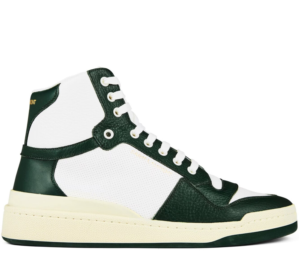 SAINT LAURENT SL 24 MID TOP SNEAKERS SCARPE UOMO MADE IN ITALY 610618AAS48513