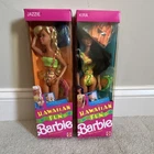 Vintage Mattel Hawaiian Fun Barbie Jazzie & Kira Dolls 11.5 in 1990s Boxed