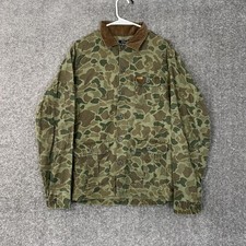 Polo Ralph Lauren Canvas Camouflage Camo Military Field Barn Jacket Corduroy L