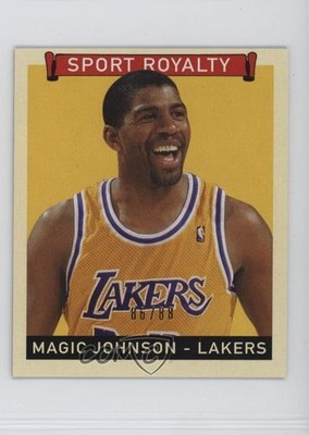 2008 Upper Deck Goudey Sport Royalty Mini Green Back /88 Magic Johnson HOF 6i2