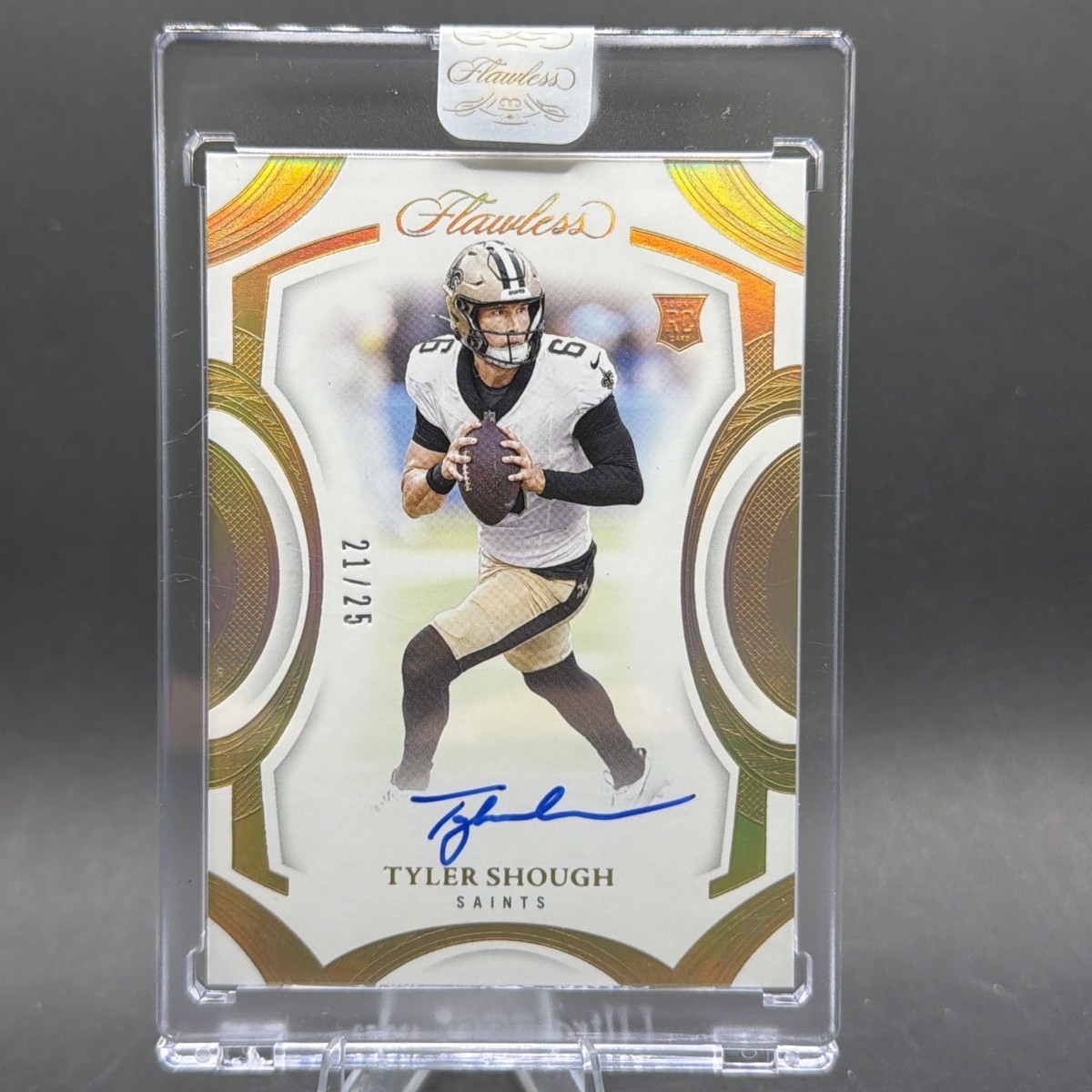 Tyler Shough 2025 Panini Flawless Rookie Frame Signatures Auto /25