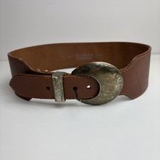 Vintage Le Sac De Mode Brown Leather Belt - Australia style 8510 Med wide