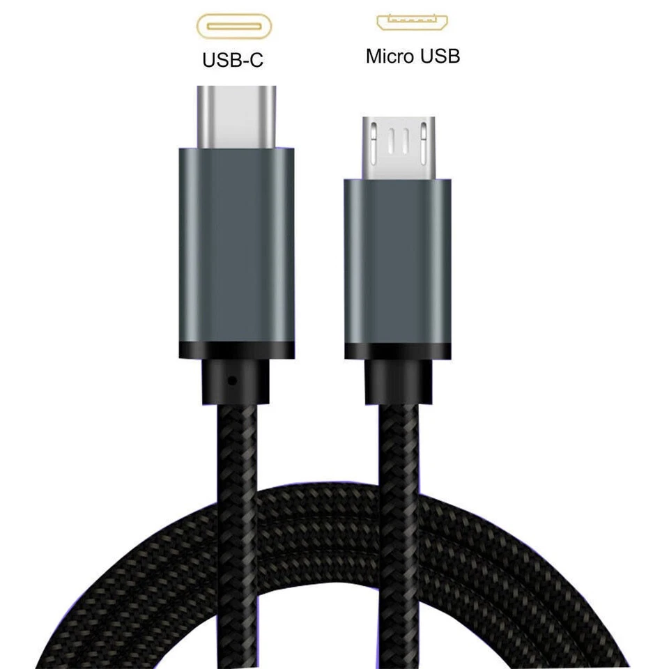 Short Type C USB-C To Micro USB Cable USB C to Micro USB OTG Sync Data Charging - Image 4 of 4