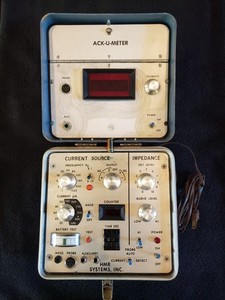 Vintage Ack-U-Meter Quackery Medical Machine Model II, HMR Systems. Works!