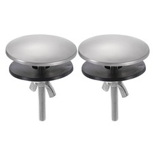 2Pcs Kitchen Sink Hole Cover Brushed Nickel 2 Inch Faucet Hole Cover