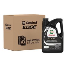 Castrol EDGE 0W-20 Advanced Full Synthetic Motor Oil, 5 Quarts, Case of 3 21.98 per gallon