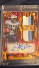 2023 Topps Composite Resurgence Patch Auto Eddie George Red Power Refractor 3/5