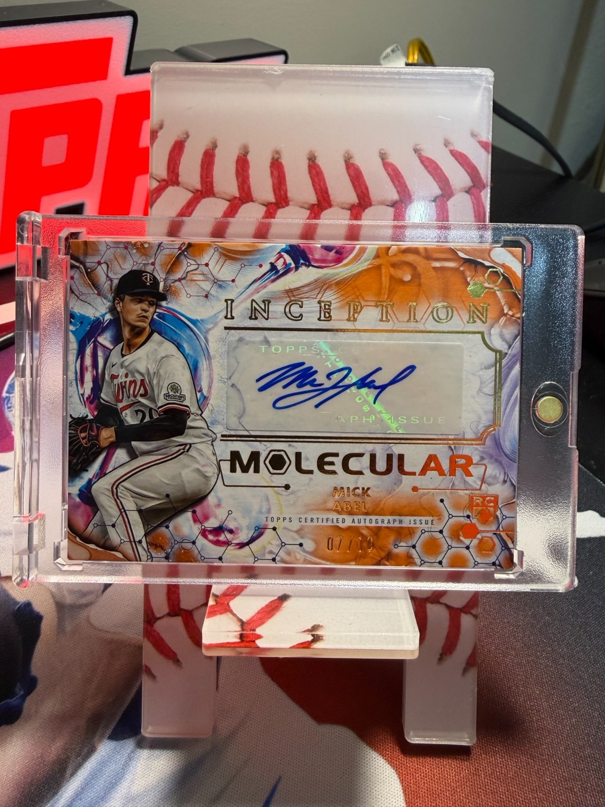 2025 Topps Inception - Mick Abel Molecular rookie orange auto /10