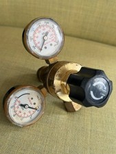 CGA580 Argon CO2 Dual Regulator Gauge Flow Meter -Welding Gas Welder  USED  