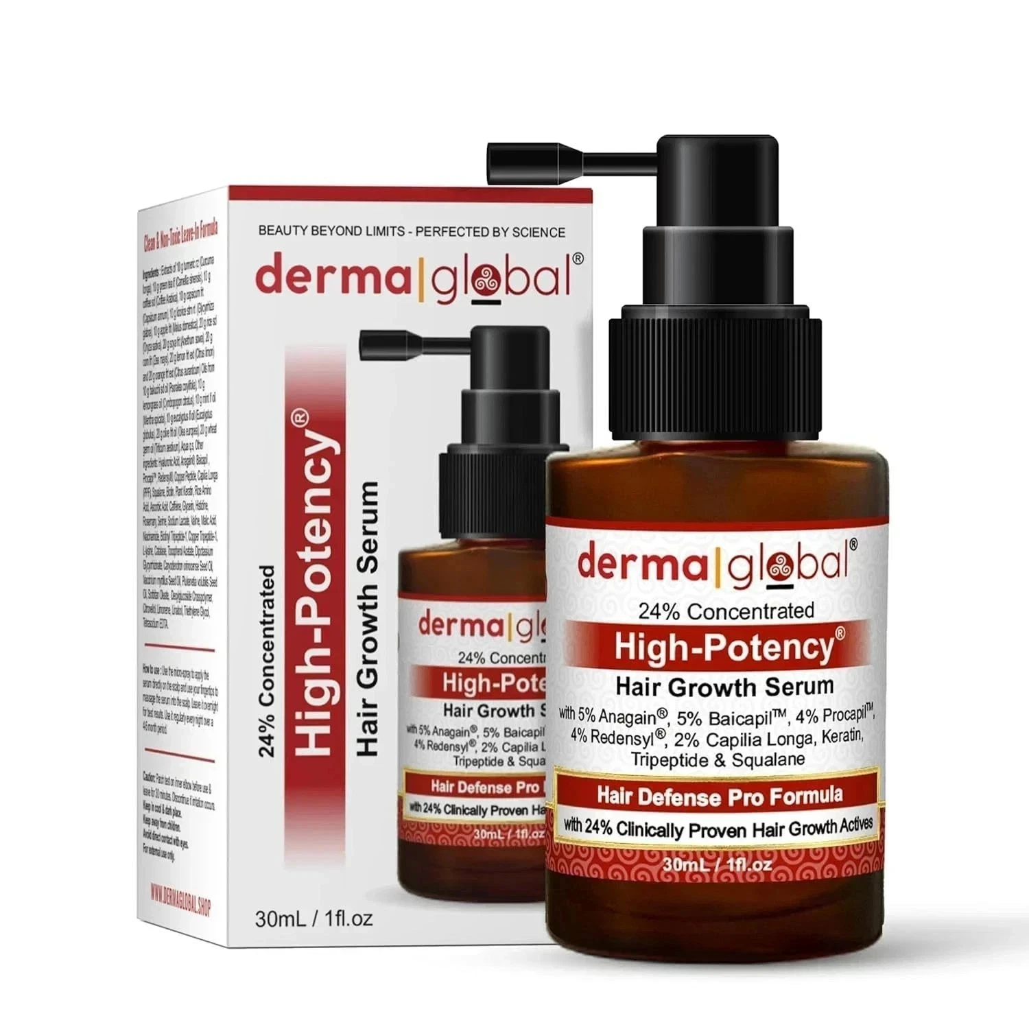 Sérum de croissance des cheveux par Derma Global - Professional Strength Hair...