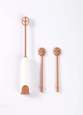 Handheld Electric Baby Formula Mixer,Handheld Drink Mixer (White) White 