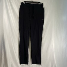 Dagacci Black Scrub Pants Stretchy Drawstring Large Medical Joggers Pockets