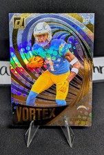 Quentin Johnston Vortex 2023 Panini Donruss #VOR-25 Los Angeles Chargers