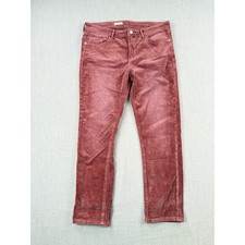 Pilcro and the Letterpress Slim Boyfriend Crop Corduroy Pants Mauve Size 31