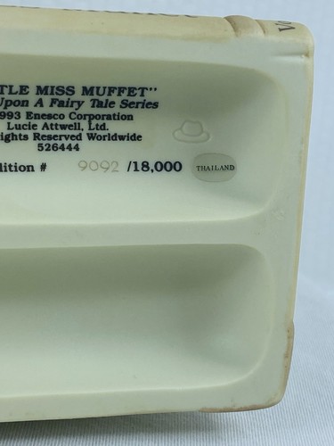 1993 Enesco Memories Of Yesterday Fairy Tale Series "Little Miss Muffet" 526444 - Imagen 24 de 24