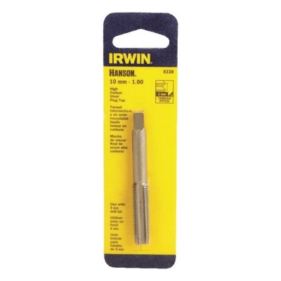Irwin Hanson 10-1.00 mm Metric Plug Tap High Carbon Steel