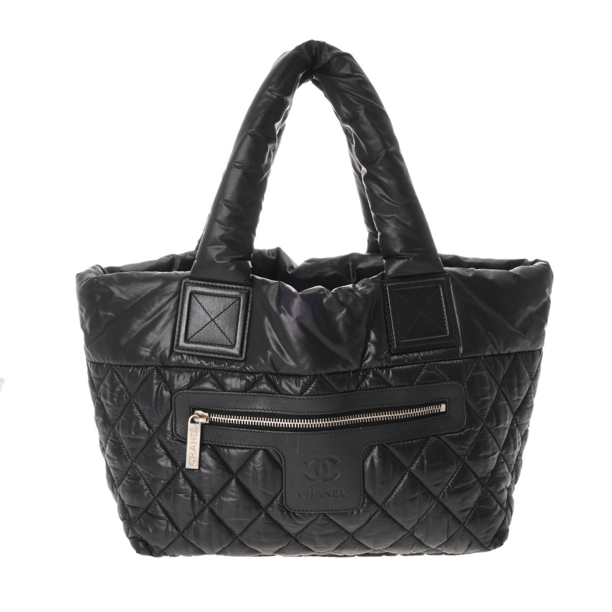 CHANEL Coco Cocoon A48610 black nylon tote bag 990400