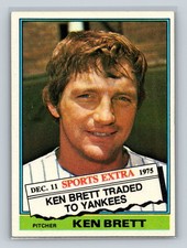 1976 Topps #401T Ken Brett Traded New York Yankees