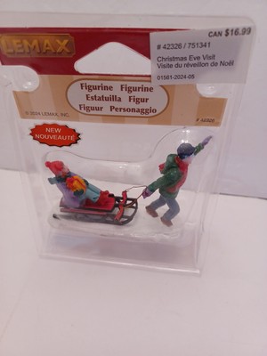 Lemax Caddington Village Christmas Eve Visit Riding a Sleigh#42326 NEW FREE SHIP