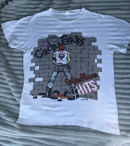 80s CIRCLE JERKS Golden Shower Hits punk band music 1980s vintage concert t-shirt, vintage, single stitch, B+ condition