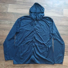 5.11 Tactical Jacket Mens 2XL XXL Blue Physical Training Ready Hoodie Hooded