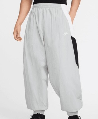 Nike Men Club Oversized Woven Pants Gray Training Run Casual Pant HQ6115-077