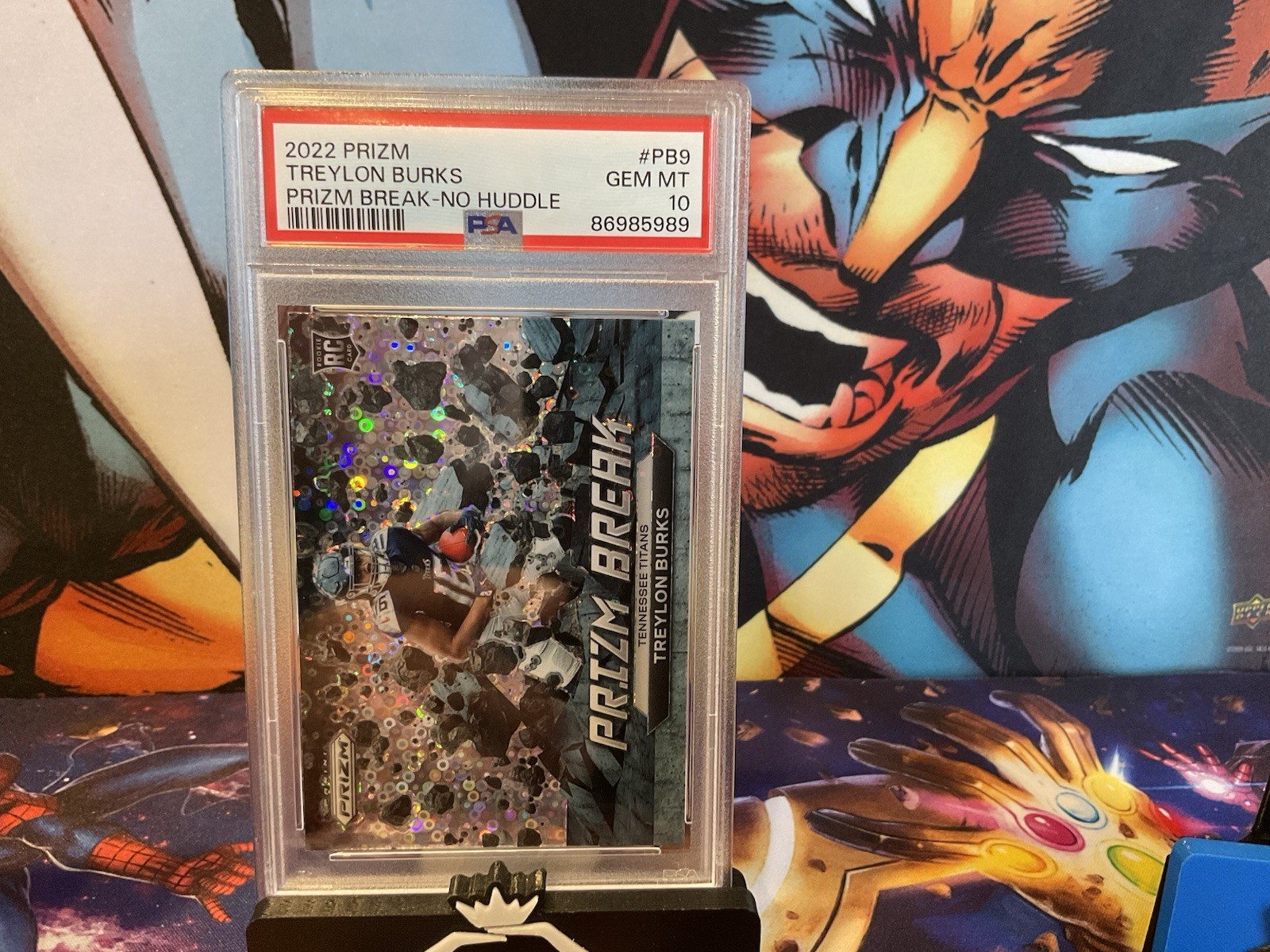 🔥2022 Prizm #PB-9 No-Huddle Prizm Break Rookie Treylon Burks Psa 10 Titans