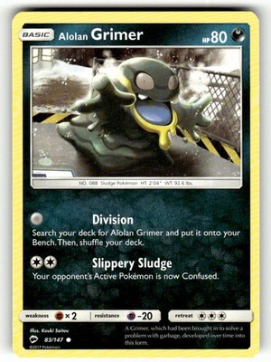 Alolan Grimer 83/147 Common Burning Shadows Pokemon Near Mint