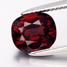 💎 3.17ct 9x7.7mm VS Cushion Natural Purplish Red Rhodolite Garnet - Mozambique