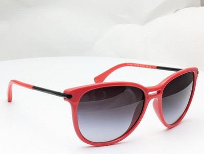 Emporio Armani Sunglasses EA 4006 5077/8G Pilot Red Frames w/ Grey Lenses 56mm