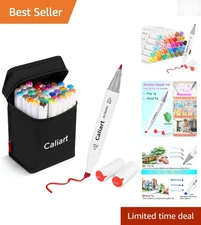 Artist-Grade 41-Color Alcohol Markers with Ergonomic Case for Easy Organization