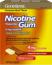 Coated Nicotine Polacrilex Gum, 4 Mg, Soft Cinnamon Flavored, Sugar Free, Stop S