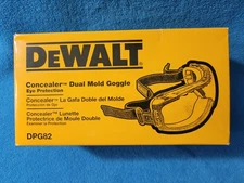 DEWALT Safety Goggles Concealer Dual Mold Clear Anti-Fog Lens 99.9% UV DPG82 New