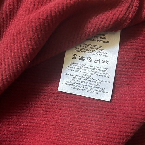 Alabama Crimson Tide Nike College Long-Sleeve Waffle Fleece Thermal Top Medium - Picture 8 of 8