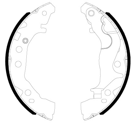Bremsbackensatz Bremsbacken Hinten FüR Suzuki Celerio LF-image